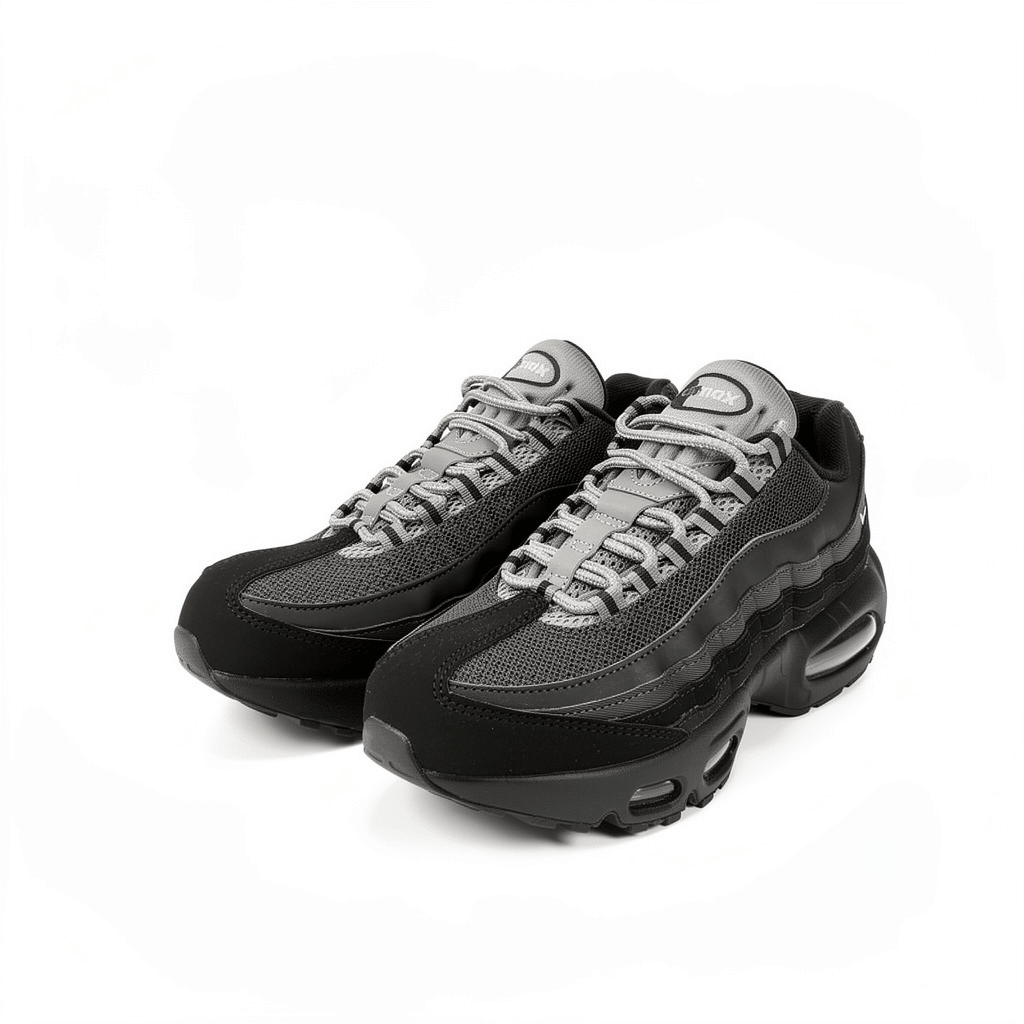 NIKE AIR MAX 95 ( GS ) SNEAKERS ENFANTSTOCK-OUT SNEAKERSNOIR/ANTHRACIT/GRIS FRAIS35.5STOCK-OUT SNEAKERS