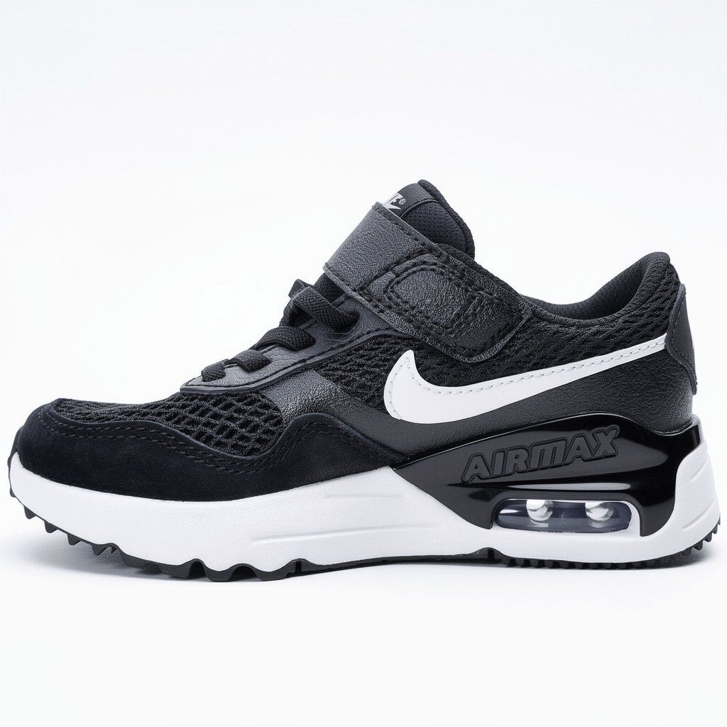 NIKE AIR MAX SYSTM (PS) SNEAKERS ENFANTSTOCK-OUT SNEAKERSNOIR/GRIS LOUP/BLANC27.5STOCK-OUT SNEAKERS