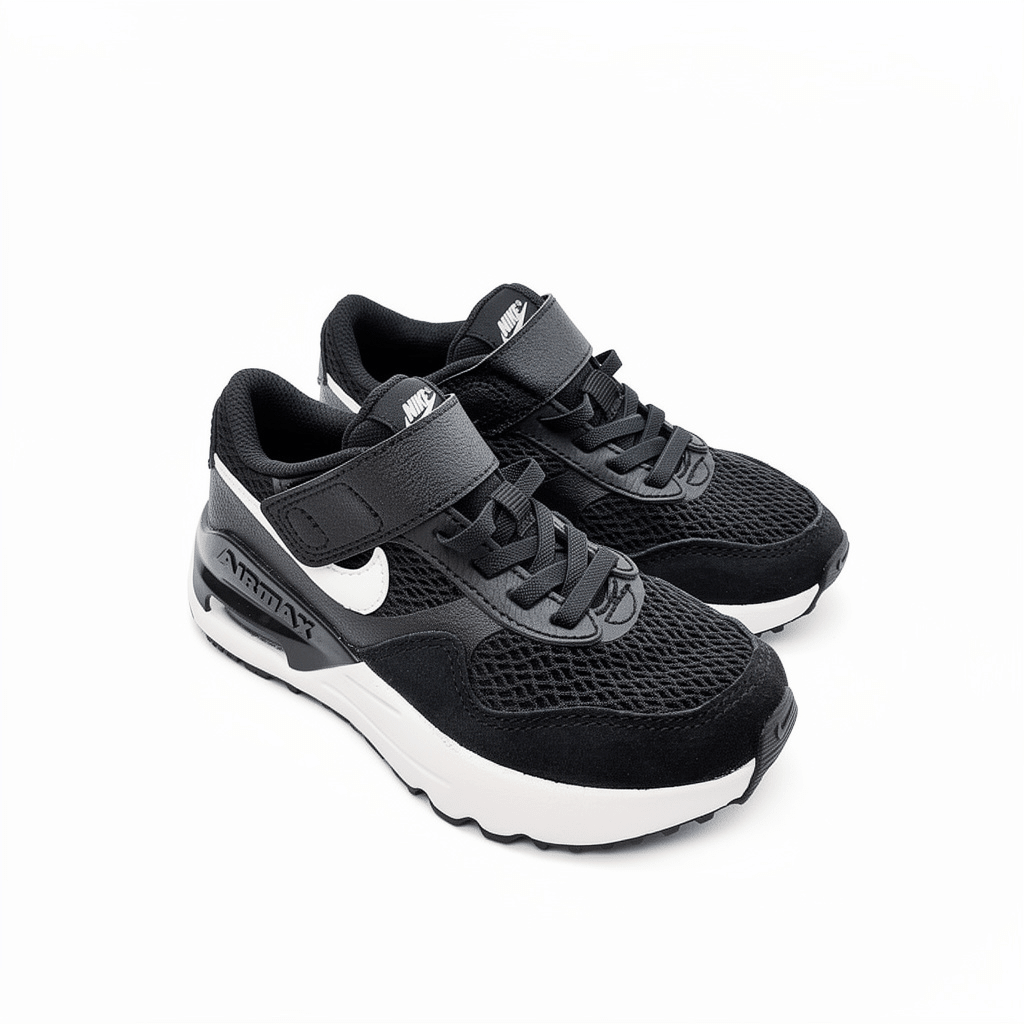NIKE AIR MAX SYSTM (PS) SNEAKERS ENFANTSTOCK-OUT SNEAKERSNOIR/GRIS LOUP/BLANC27.5STOCK-OUT SNEAKERS